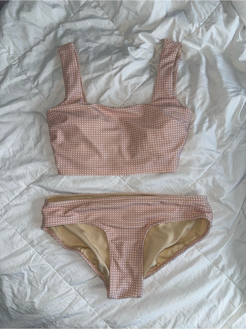 Albion Fit Olivia Swim Crop Top and Hipster Matching Set